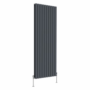 Karlstad 1800 x 682mm Anthracite Double Vertical Flat Panel Designer Radiator