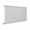 Karlstad 600 x 1158mm Chrome Horizontal Flat Panel Wifi Electric Radiator - 1000W