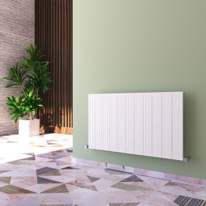 Carisa Monza 600 x 1040mm White Designer Aluminium Radiator