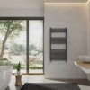 Bergen 1200 x 600mm Straight Anthracite Heated Towel Rail