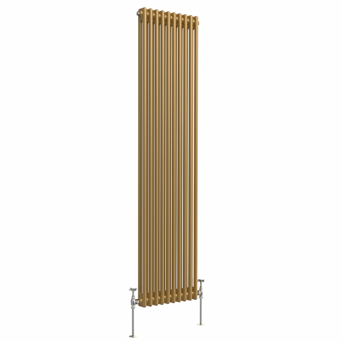 Bern 1800 x 470mm Metallic Gold Double Vertical Column Radiator