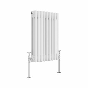 Bern 600 x 425mm White Triple Column Horizontal Traditional Radiator