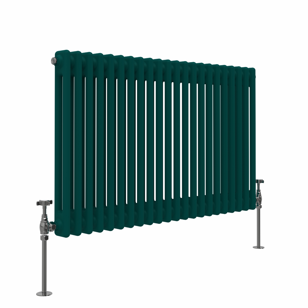 Bern 600 x 1010mm Blue Green Double Horizontal Column Radiator