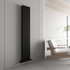 Carisa Nemo Double 1800 x 280mm Black Designer Aluminium Radiator