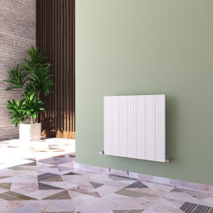 Carisa Monza 600 x 660mm White Designer Aluminium Radiator
