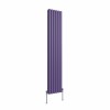 Norden 1800 x 355mm Elegant Purple Double Oval Column Vertical Designer Radiator
