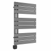 Kristiansund 824 x 500mm Gunmetal Thermostatic Touch Control Wifi Electric Heated Towel Rail