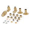 Terma Vario Royal Angled Radiator Valves, Thermostatic (Left/Right), with Pipe Masking - Brass