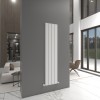 Carisa Angers 1800 x 395mm White Designer Aluminium Radiator