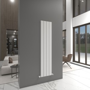 Carisa Angers 1800 x 395mm White Designer Aluminium Radiator