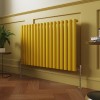 Norden 600 x 1004mm Zinc Yellow Single Horizontal Oval Column Designer Radiator