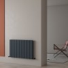 Carisa Angers Double 600 x 895mm Anthracite Designer Aluminium Radiator