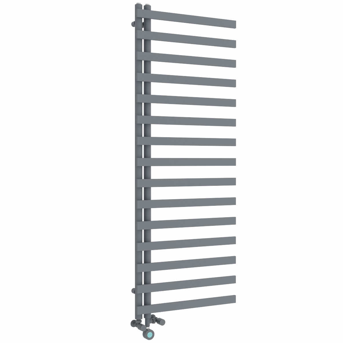 Kemi 1600 x 600mm Dual Fuel Anthracite Thermostatic Touch Control Electric Heated Towel Rail