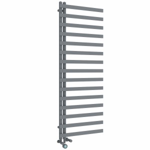 Kemi 1600 x 600mm Dual Fuel Anthracite Thermostatic Touch Control Electric Heated Towel Rail