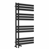 Koli 1200 x 600mm Dual Fuel Black Simple Electric Heated Towel Rail