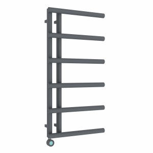 Alesund 988 x 500mm Anthracite Thermostatic Touch Control Wifi Electric Heated Towel Rail