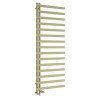 Kemi 1600 x 600mm Dual Fuel Brushed Brass Simple Electric Heated Towel Rail