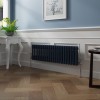 Bern 300 x 1010mm Sapphire Blue Double Column Horizontal Traditional Radiator
