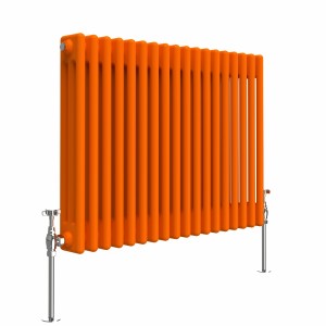 Bern 600 x 830mm Bright Orange Triple Horizontal Column Radiator