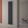 Carisa Angers Double 1800 x 295mm Anthracite Designer Aluminium Radiator