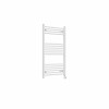 Bergen 1000 x 600mm Straight White Thermostatic Touch Control Electric Heated Towel Rail