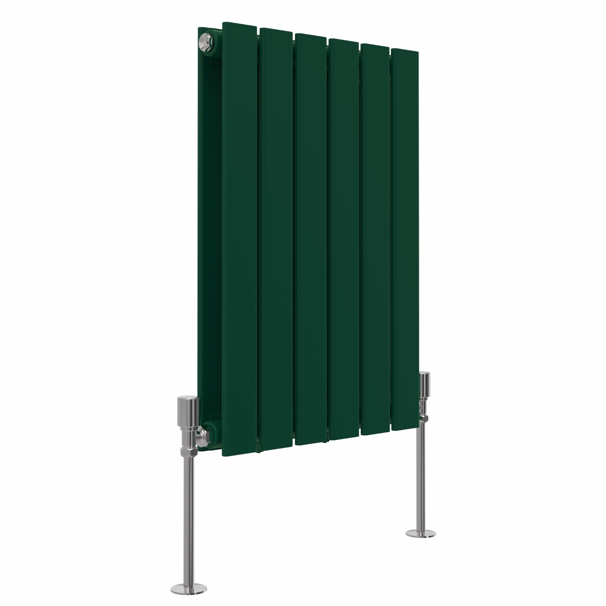 Karlstad 600 x 410mm Moss Green Double Flat Panel Horizontal Designer Radiator