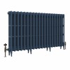 Classic Farrow & Ball Duck Green Triple Column Cast Iron Radiator - Choice of Size