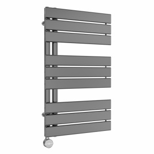 Kristiansund 824 x 500mm Gunmetal Thermostatic Touch Control Electric Heated Towel Rail