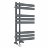 Koli 800 x 450mm Dual Fuel Anthracite Thermostatic Touch Control Electric Heated Towel Rail