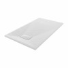 Terra - 1200x700mm Slate Effect Rectangle Shower Tray White