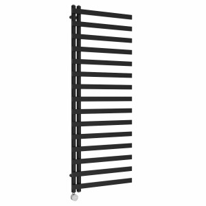 Kemi 1600 x 600mm Black Thermostatic Touch Control Electric Heated Towel Rail