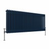 Bern 600 x 1460mm Sapphire Blue Triple Horizontal Column Radiator