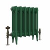 Classic  450 x 406mm  Farrow & Ball Duck Green Triple Column Cast Iron Radiator - 6 Sections