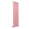 Lulea 1800 x 480mm Rose Clair Pink Single Flat Panel Vertical Designer Radiator