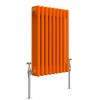 Bern 600 x 425mm Bright Orange Triple Horizontal Column Radiator