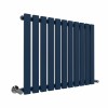 Lulea 600 x 760mm Sapphire Blue Single Flat Panel Horizontal Designer Radiator