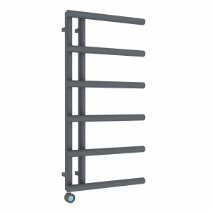 Alesund 988 x 500mm Anthracite Thermostatic Touch Control Electric Heated Towel Rail