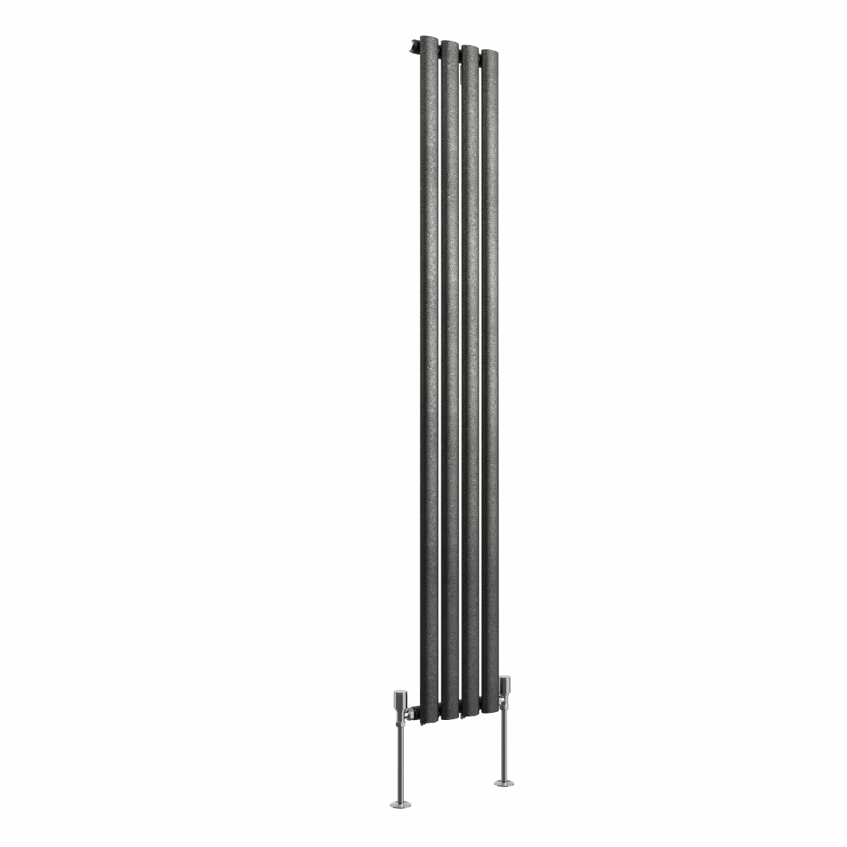 Norden Black Silver Vertical Column Coloured Radiator - Choice of Size