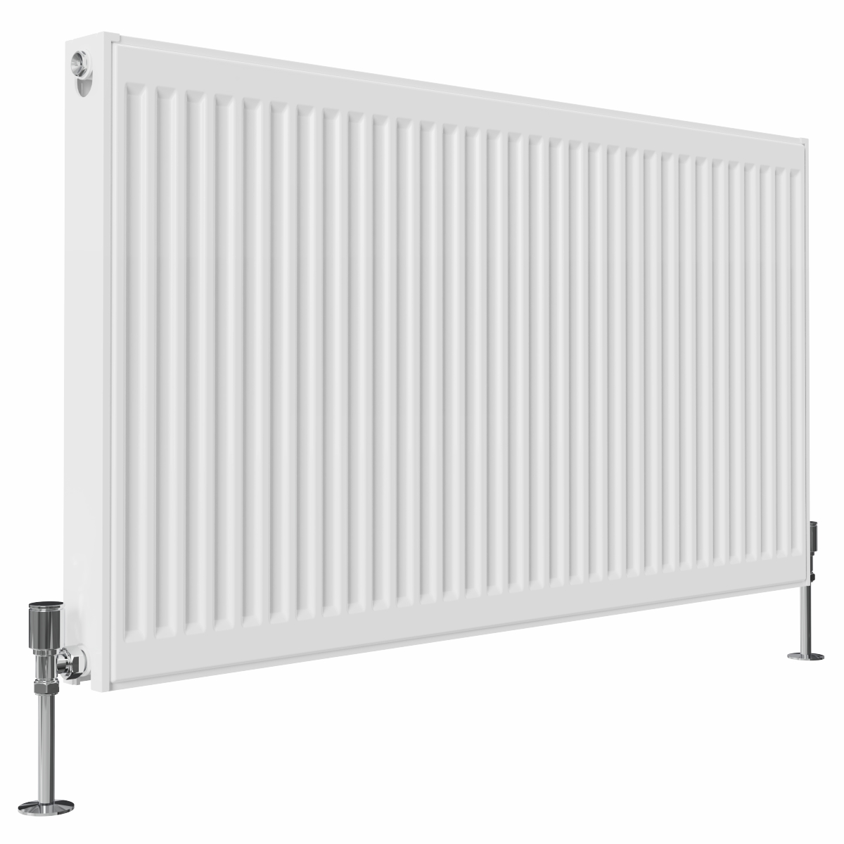 Type 21 H600 x W1100 mm Compact Double Panel Single Convector Radiator - White