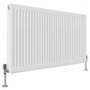Type 21 H600 x W1100 mm Compact Double Panel Single Convector Radiator - White