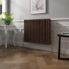 Bern 600 x 830mm Black Copper Triple Column Horizontal Traditional Radiator