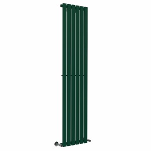 Lulea 1800 x 410mm Moss Green Single Flat Panel Vertical Designer Radiator