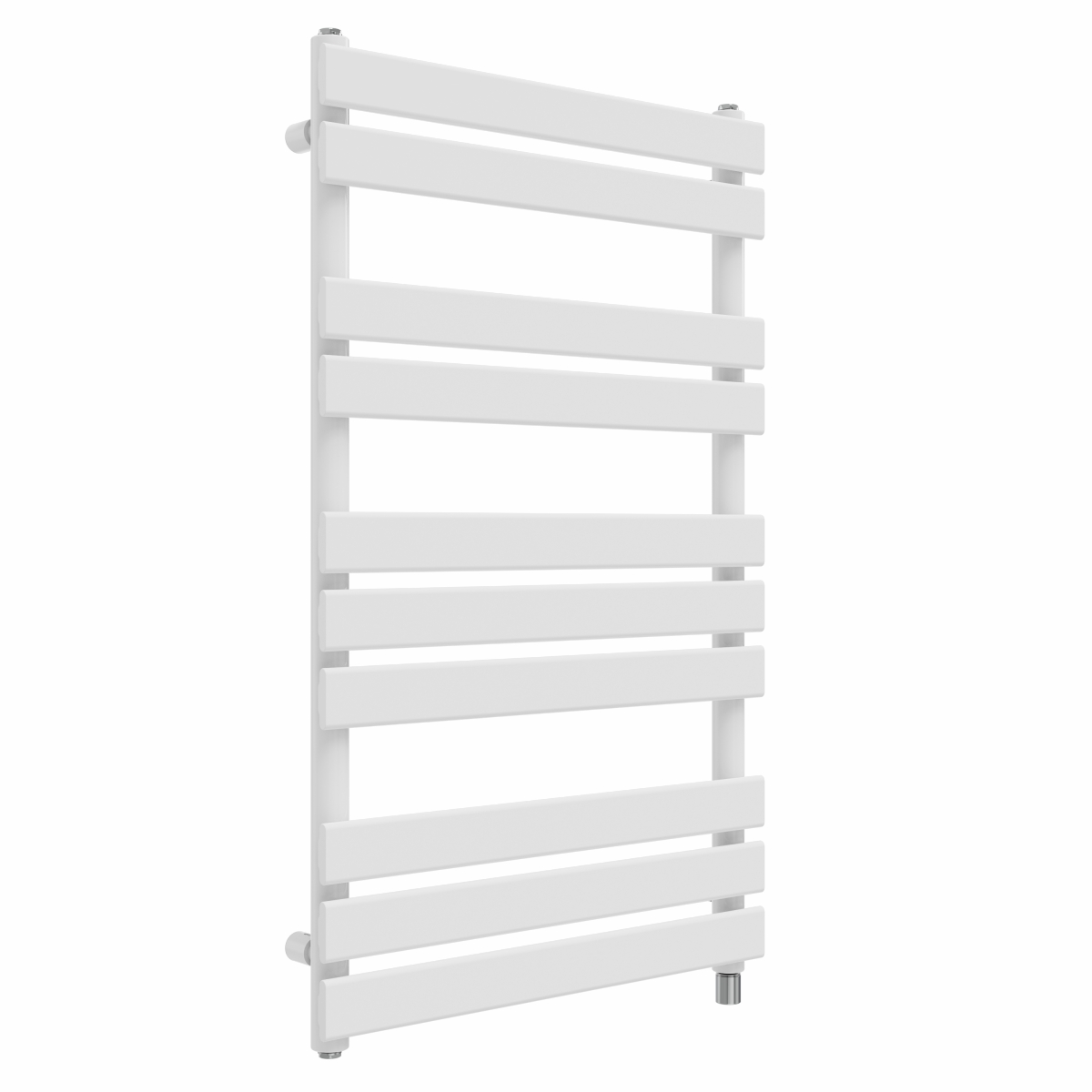 Juva 1000 x 600mm White Flat Panel Simple Electric Heated Towel Rail