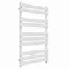 Juva 1000 x 600mm White Flat Panel Simple Electric Heated Towel Rail
