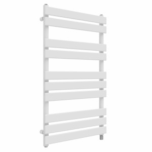 Juva 1000 x 600mm White Flat Panel Simple Electric Heated Towel Rail