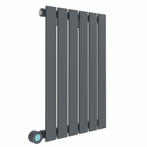 Karlstad 600 x 410mm Anthracite Flat Panel Horizontal Wifi Electric Radiator - 400W