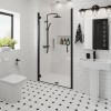 Ennerdale - 1000mm Hinged Shower Door - Black