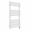 Juva 950 x 500mm White Flat Panel Thermostatic Touch Control Wifi Electric Heated Towel Rail