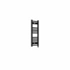 Fjord 800 x 300mm Curved Black Prefilled Electric Heated Towel Rail