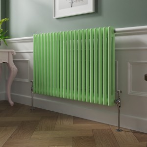 Bern 600 x 1010mm Pastel Green Double Horizontal Column Radiator